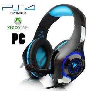 geming geming 3.5mm For PC Xbox One PS4 Gaming Headset Mic LED Headphones Stereo Bass Surround